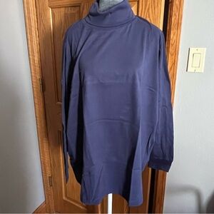 Navy Blue Turtleneck tee, 2X NWT